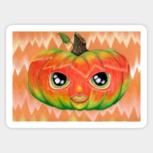 Halloween Glowing Jackie-Latern Sticker